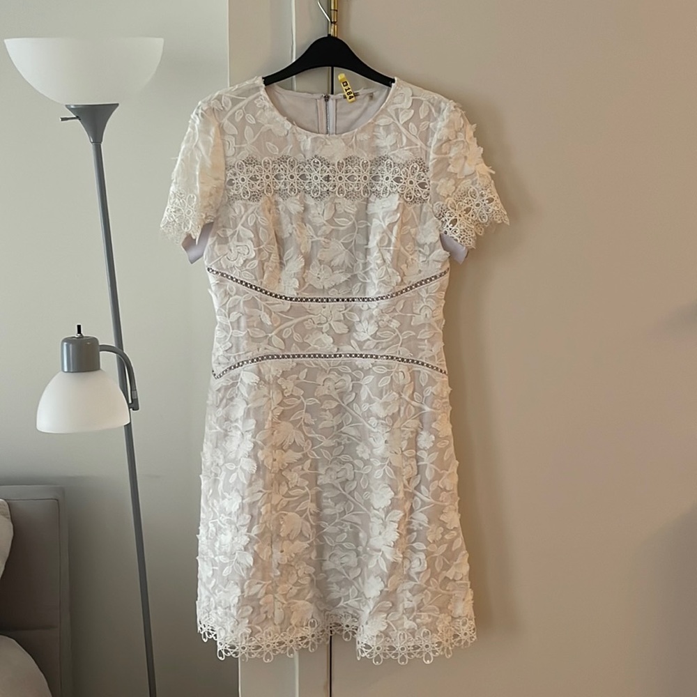 Tahari White dress